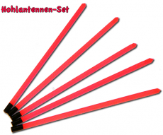 Hohlantennen für Posen, 1.5mm-2.5mm 5 Stück, alle mit roter Antenne