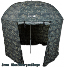 Sensas Schirmzelt BIVVY Camouflage mit Fenster 2.50m, 8mm Gestänge (Auslaufartikel)