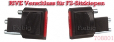 Rive Verschluss-Stecker für F1 Sitzkiepen rot, 1 Paar