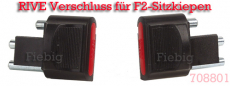 Rive Verschluss-Stecker für F1 Sitzkiepen rot, 1 Paar