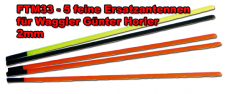 Hohlantennen für FTM66 Waggler (Günter Horler) 5 Stück