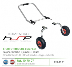 Rive Transportsystem HSP D36 und D25 inklusive Räder, Modell 2019