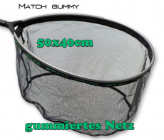 Kescherkopf Maver Match gummiert (Ruber) oval 50x40cm 25cm tief