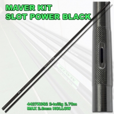 Maver Kit SLOT POWER BLACK 2.70m, 2.8mm Hohlgummi möglich