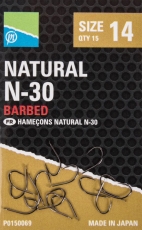 Preston Haken NATURAL N-30 black nickel 5 Haken Gr. 10-18