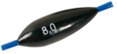 Bleiolive schwarz lackiert mit Silikonschlauch von 0,5 bis 10 Gramm