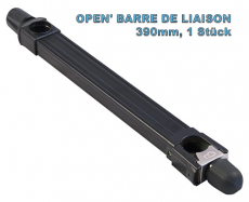 Rive OPEN BARRE DE LIAISON NOIR 39CM D36, schwarzer Seitenarm für Frontbar, 1 Stück