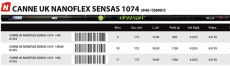 Sensas PACK UK NANOFLEX SENSAS 1074 14.50m, 1128 Gramm, 6+1 Kits