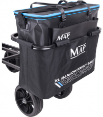 MAP Transportsystem X4 Extending Barrow MK2 + XL Front Accessory Bag, 4 Räder, Modell 2023