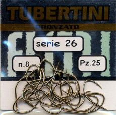 Tubertini Haken Serie 26 Bronze, Pack mit 25 Haken, Abverkauf