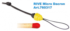 Rive Hybrid Connector (Micro-Dacron) für Hohlgummimontagen bis 1.3mm - 3 Stück