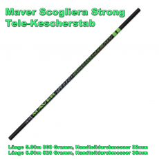 Maver Tele-Kescherstab Scogliera Strong Tele 5m oder 6.50m, Made in Italy by Reglass