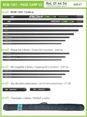 RIVE RCM-1301 - PACK Carp V2 13m, 1148 Gramm, 2+1Kit, Modell 2023