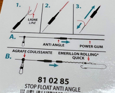 RIVE STOP FLOAT ANTI ANGLE, 4 STÜCK