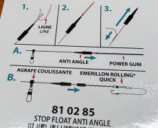 JAXON STOP FLOAT ANTI ANGLE, (FREE RUNNING FEEDER STOPPER) 8 STÜCK