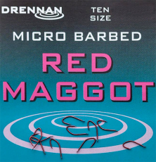 Drennan Fine Match Red Maggot Haken Gr. 16 - für Plötzen