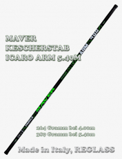 Maver Kescherstab ICARO ARM 5.40m, 389 Gramm, Made by Reglass
