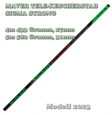 Maver Carbon Tele-Kescherstab SIGMA Strong 4m 433 Gramm, Modell 2023