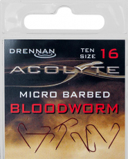 Drennan Acolyte Hook Bloodworm Gr. 16 bis 22, micro barbed, Neuheit 2023