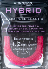 DRENNAN HYBRID ELASTIC 6m, 1.0 - 2.4mm Gummizug für Kopfrute, Neuheit 2024