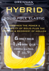 DRENNAN HYBRID ELASTIC 6m, 1.0 - 2.4mm Gummizug für Kopfrute, Neuheit 2024