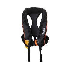 LALIZAS Theta automatische aufblasbare Rettungsweste, Auftrieb 290N, ISO 12402-2, mit Sprayhood und doppeltem Schrittgurt