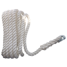 LALIZAS CABO Ankerseil mit 6mm Ketten-Aufnahme, 12mm, 60m, Nylon, weiß