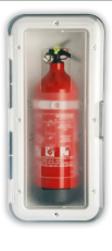 Decksausstattung Gehäuse für 2Kg Feuerlöscher mit transparenter Tür