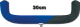 Feederauflage mit Neopren 30cm blau/schwarz