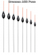 Drennan Pose AS8 mit 4 Wechselantenne 0.6 bis 3 Gramm