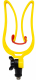 Gelber Ruteclip zum Einklemmen der Kopfrute - Poleclip, verstellbar