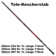 Jaxon Tele-Kescherstab 2.20m, 114cm, 234 Gramm Messinggewinde