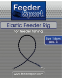 Feedersport Elastic Feeder Rig 3 Stk. 14cm