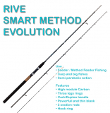 Rive Smart Method Evolution Feederrute 3.60m, 60gr. Wurfgewicht, 3 Carbonspitzen