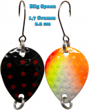 FTM Bilg Spoon 1.7 Gramm 2 cm schwarz neon UV-aktiv, 2 Stück