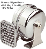 Marco Bootshorn verchromt, 12V 5A, 410Hz, 114dB, salzwasserfest