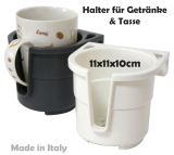 Halter für Getränke Tasse Store-All - graphit grau