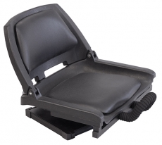 Rive schwarzer Drehsitz für Sitzkiepen, mit Rutenansatzblock, Modell 2019