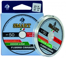 MAVER SMART Fluorocarbon Schnur 50m 0.18mm, steif, Abverkauf