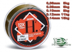 Jaxon Hegemon Supra 12x geflochtene Schnur 125m 0.06mm bis 0.14mm
