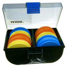 Jaxon Feeder Box mit 10 Vorfach Spulen für lange Vorfächer